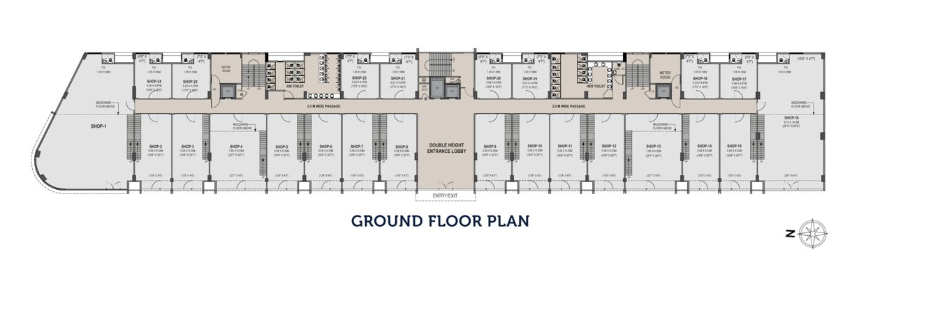  wbiz F Building Commercial Cluster Plan For Ground Floor