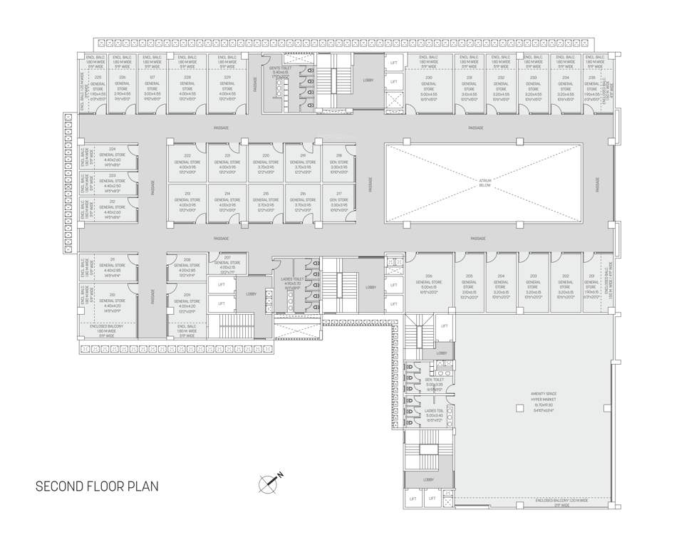  waters edge phase vi G Commercial And It Building Water Square Cluster Plan for 2nd Floor