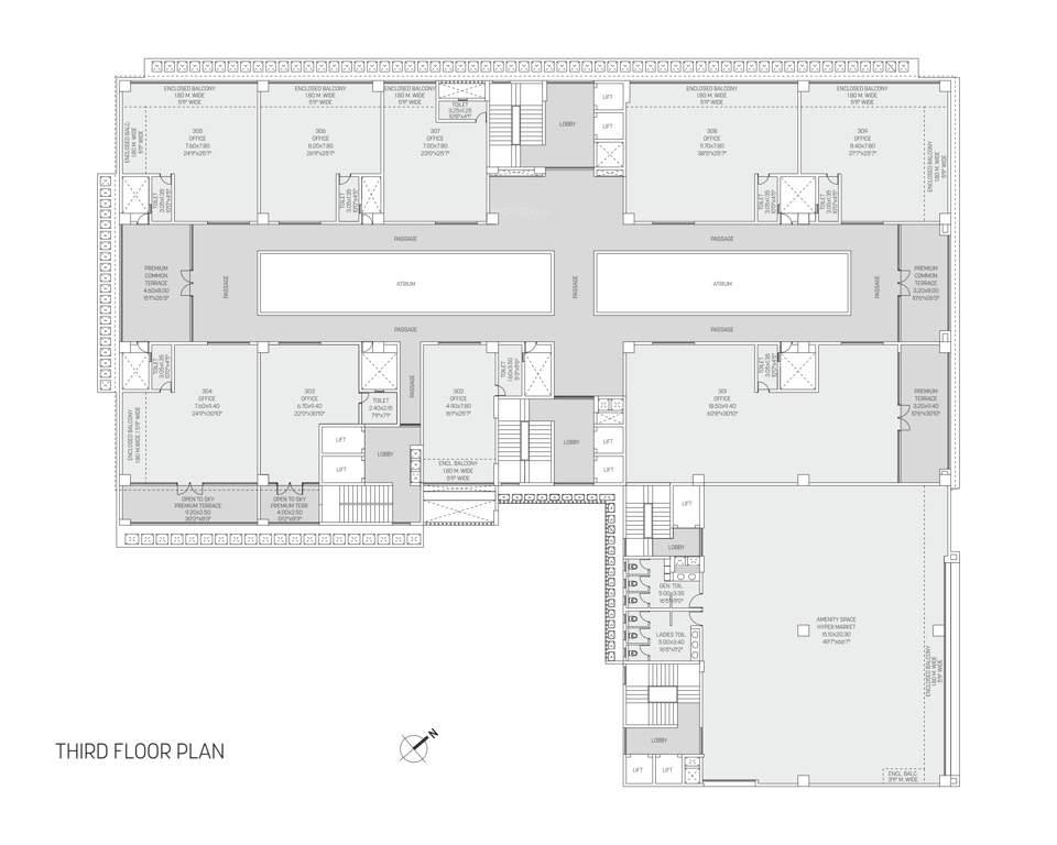  waters edge phase vi G Commercial And It Building Water Square Cluster Plan for 3rd Floor