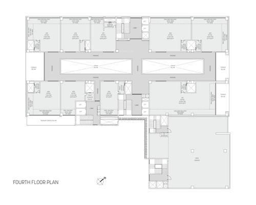  waters-edge-phase-vi G Commercial And It Building Water Square Cluster Plan for 4th Floor