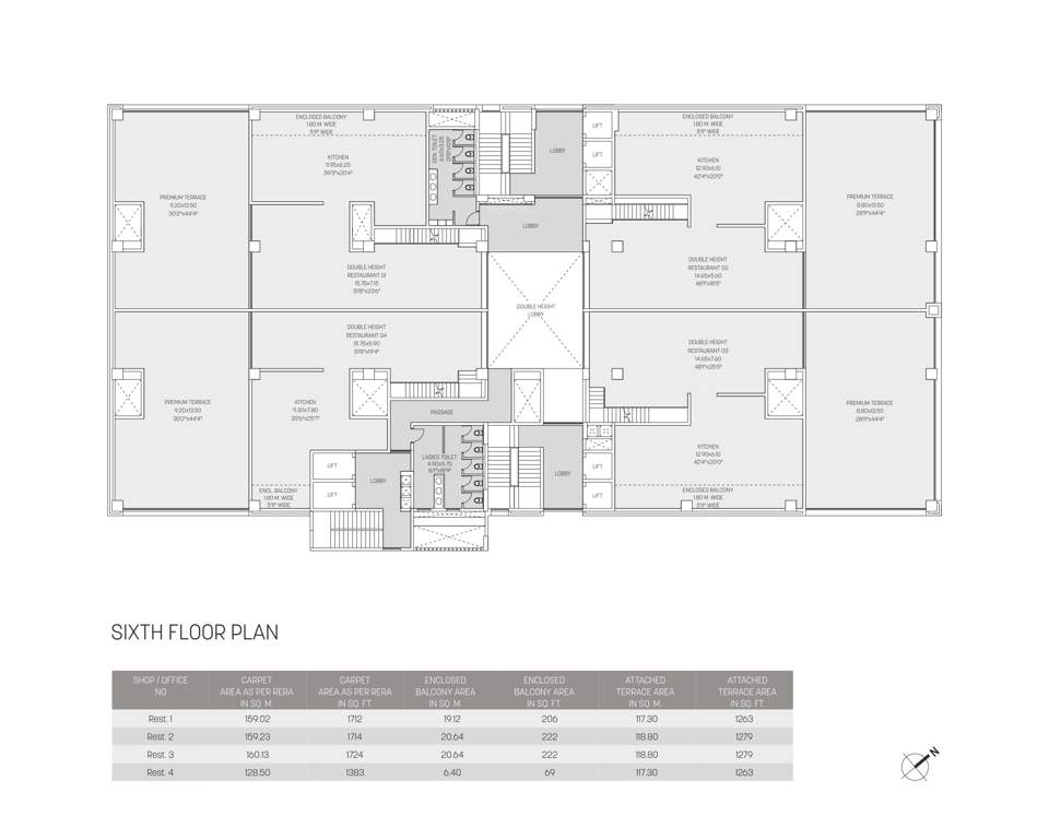  waters edge phase vi G Commercial And It Building Water Square Cluster Plan for 6th Floor