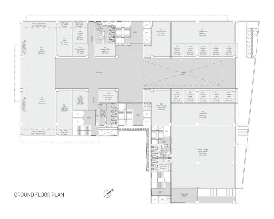  waters edge phase vi G Commercial And It Building Water Square Cluster Plan for ground Floor
