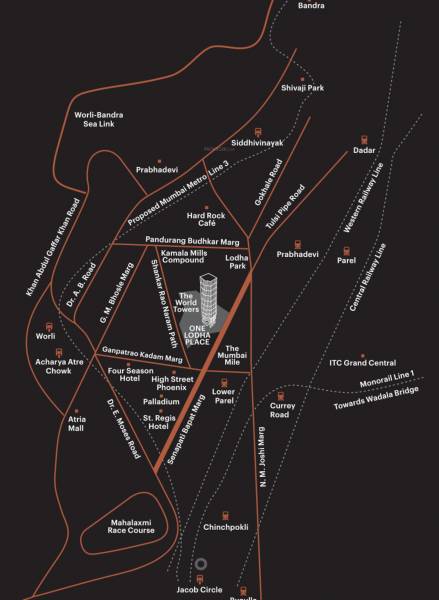  one-lodha-place Location Plan