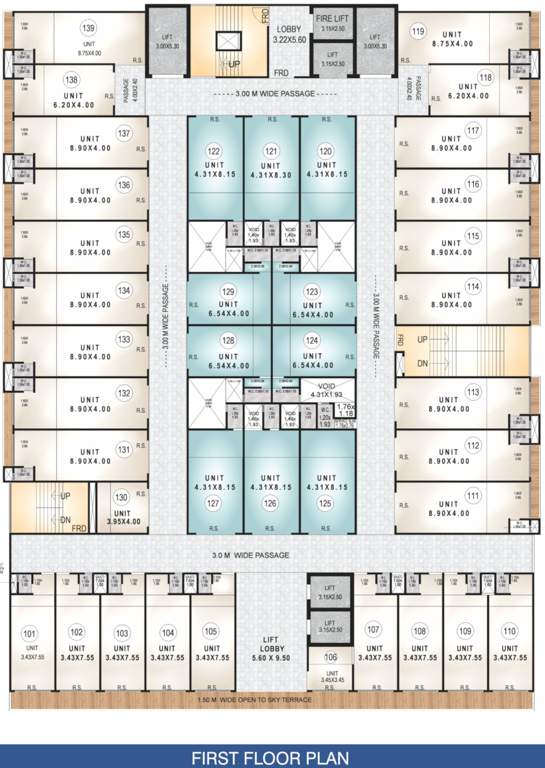  v a business centre V A Business Centre Cluster Plan For 1st Floor