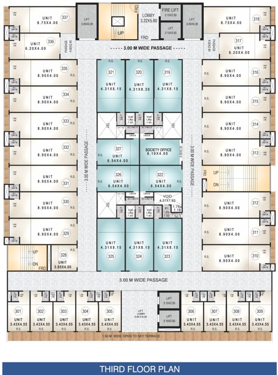  v a business centre V A Business Centre Cluster Plan For 3rd Floor