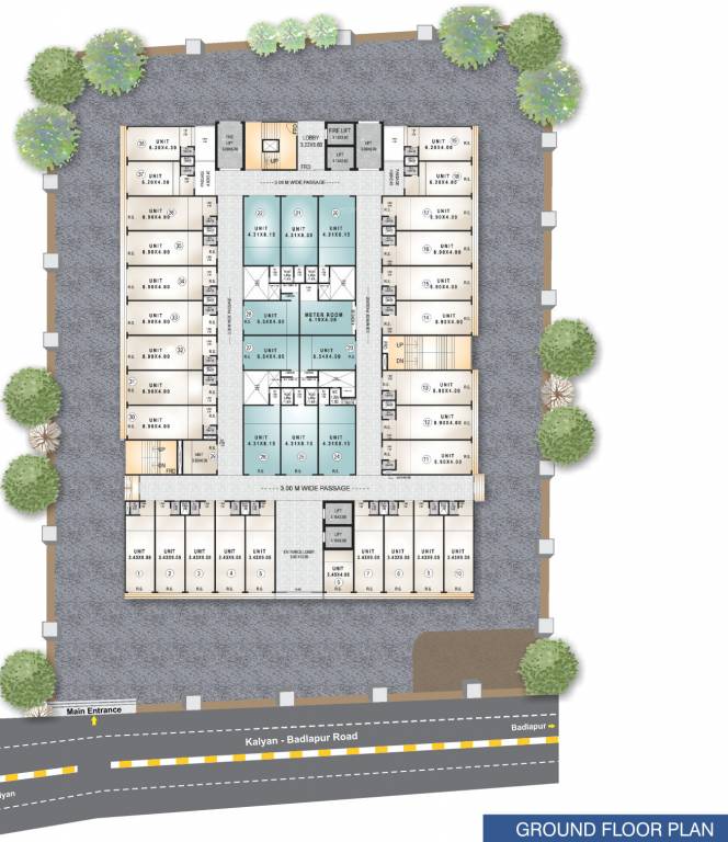  v a business centre V A Business Centre Ground Cluster Plan