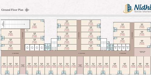  nidhi-textile-market 1 Cluster Plan For Ground Floor