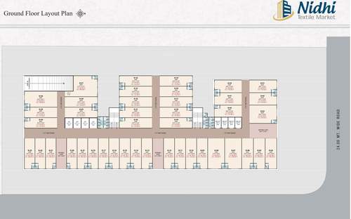  nidhi-textile-market 1 Cluster Plan For Ground Floor