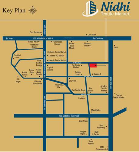  nidhi-textile-market Location Plan