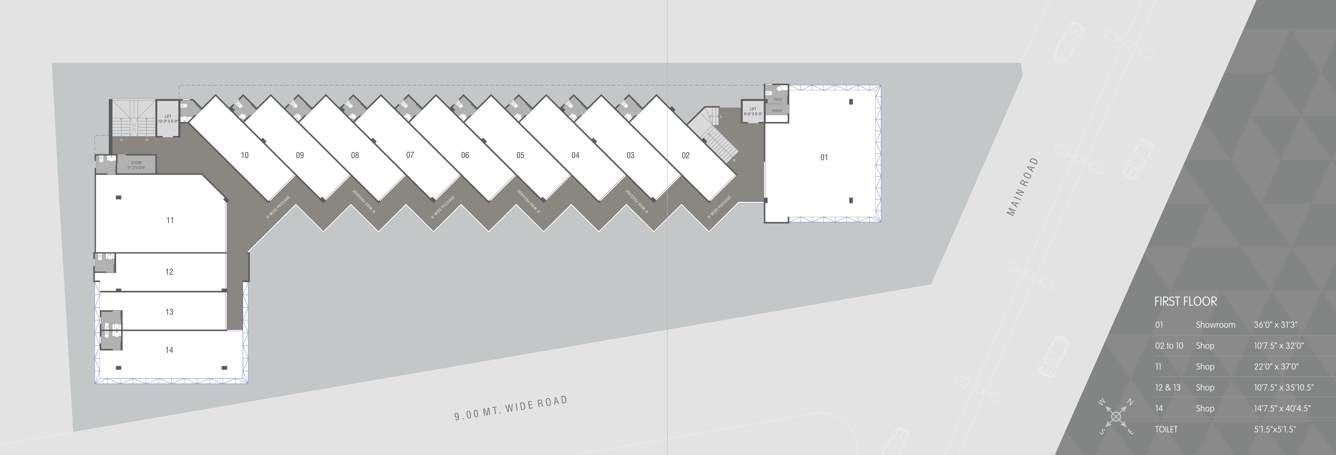  baroda commerce house Baroda Commerce House Cluster Plan for 1st Floor