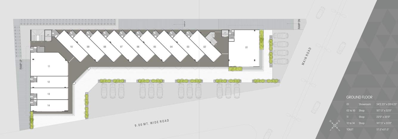  baroda commerce house Baroda Commerce House Cluster Plan for ground Floor