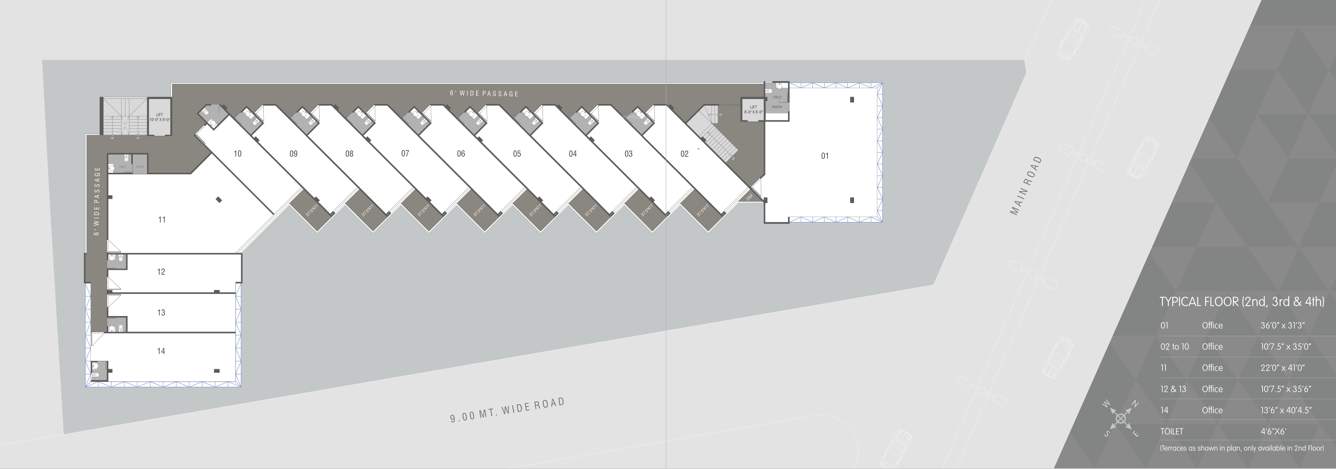  baroda commerce house Baroda Commerce House Cluster Plan from 2nd to 5th Floor
