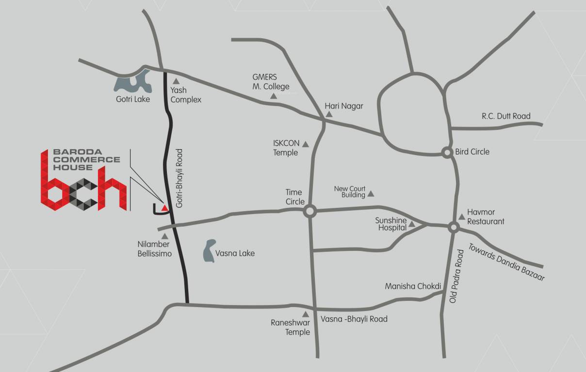  baroda commerce house Location Plan