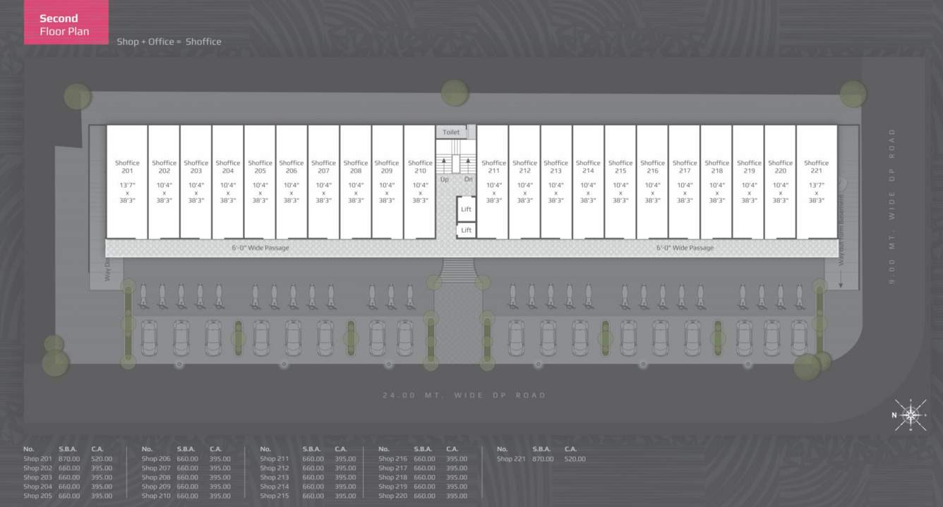 lotus enora Lotus Enora Cluster Plan for 2nd Floor
