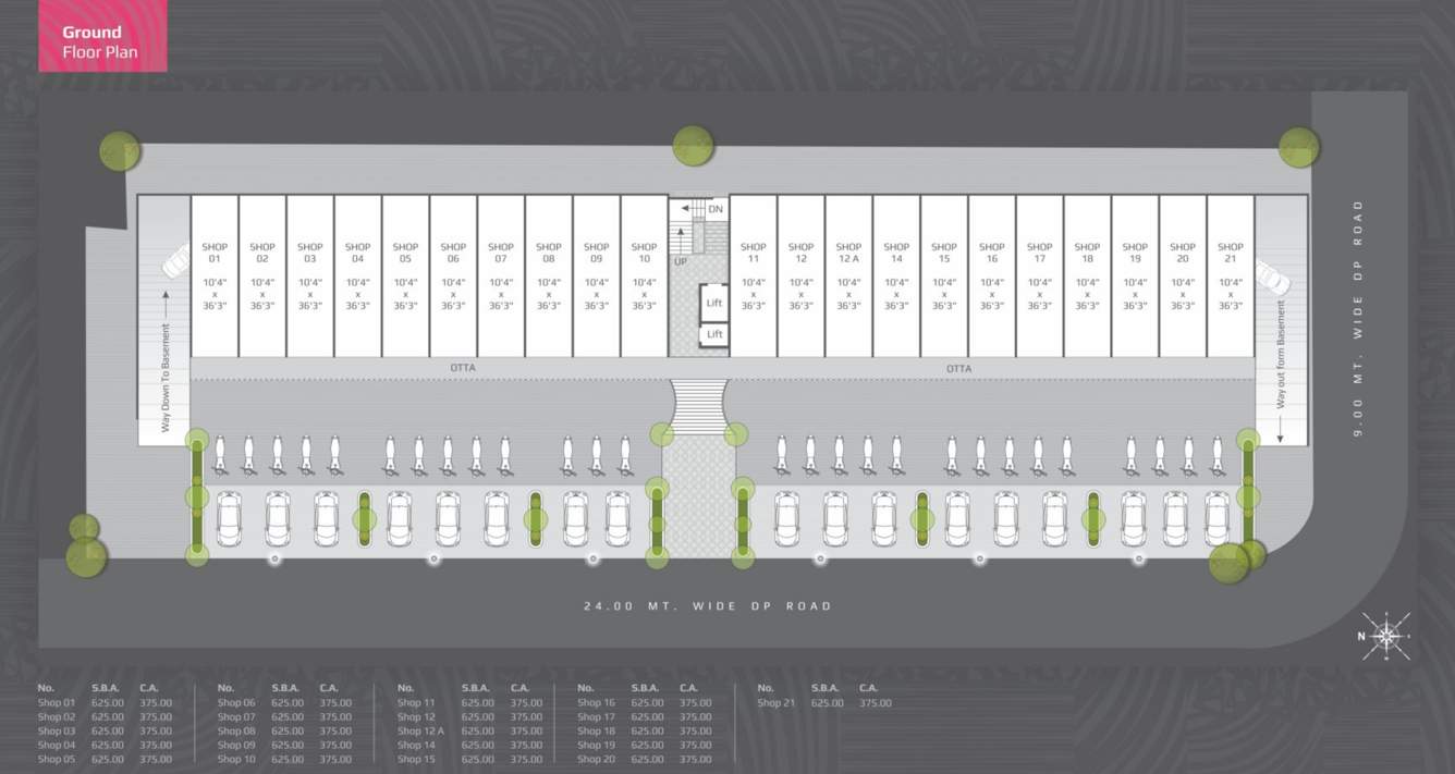 lotus enora Lotus Enora Cluster Plan for ground Floor