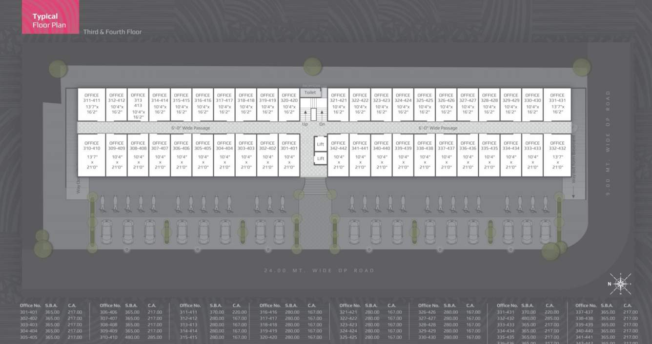 lotus enora Lotus Enora Cluster Plan from 3rd to 4th Floor