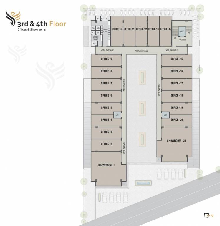  phoenix avenue Phoenix Avenue Cluster Plan from 3rd to 5th Floor