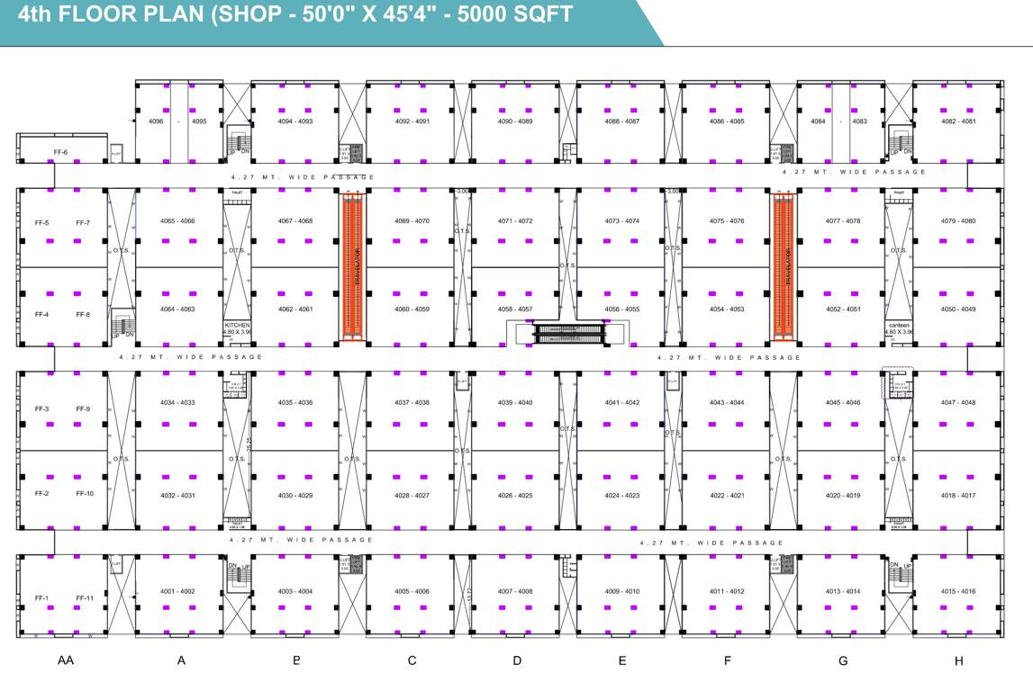 radha raman textile market phase 1 A Cluster Plan For 4th Floor