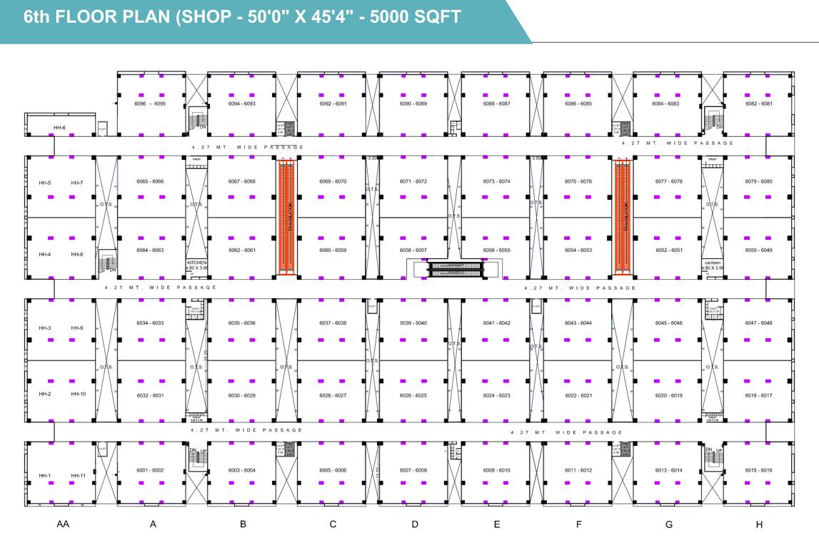radha raman textile market phase 1 A Cluster Plan For 6th Floor