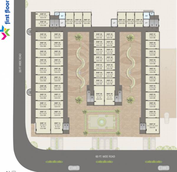  venture Block  1 Cluster Plan For 1st Floor