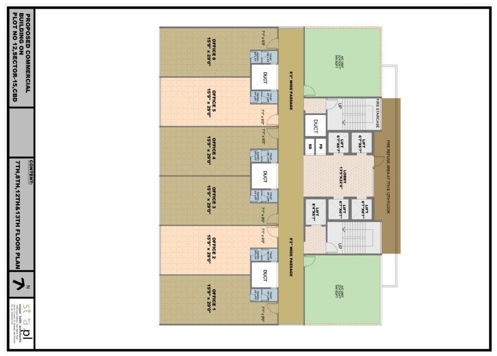  cbd 614 CBD 614 Cluster Plan for 7th, 8th, 12th & 13th Floor
