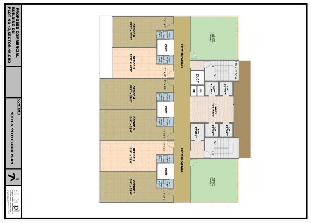  cbd 614 CBD 614 Cluster Plan from 10th to 11th Floor