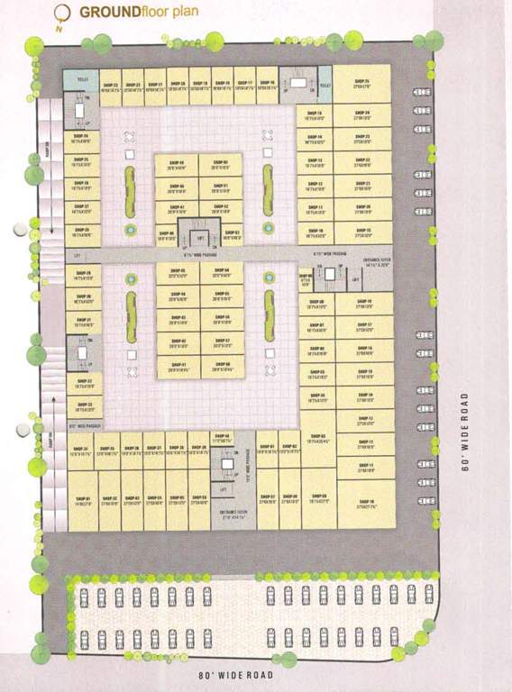  business center 2 G.F. To T.F. Cluster Plan For Ground Floor