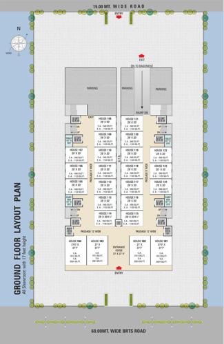 One Commercial Building Cluster Plan For Ground Floor hindustan-textile-center-2 One Commercial Building Cluster Plan For Ground Floor