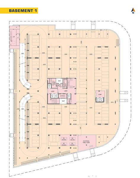  the-baroda-crossway A+B Basement Cluster Plan