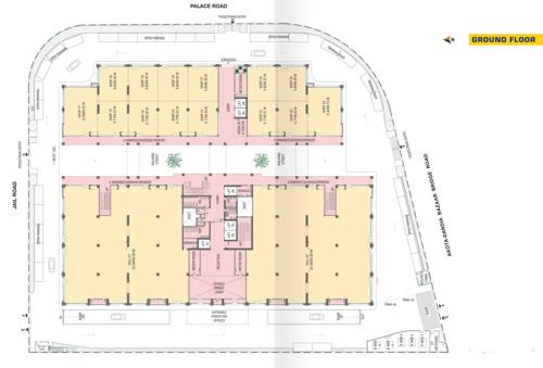  the-baroda-crossway A+B Cluster Plan For Ground Floor