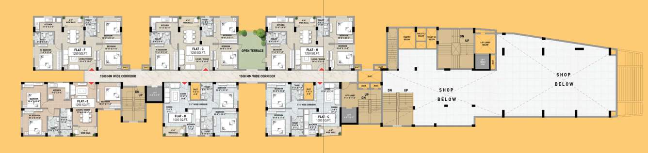  cosmos prashil Cosmos Prashil Cluster Plan For 1st Floor