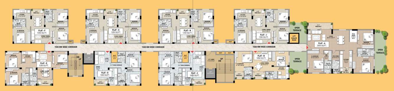  cosmos prashil Cosmos Prashil Cluster Plan For 4th Floor