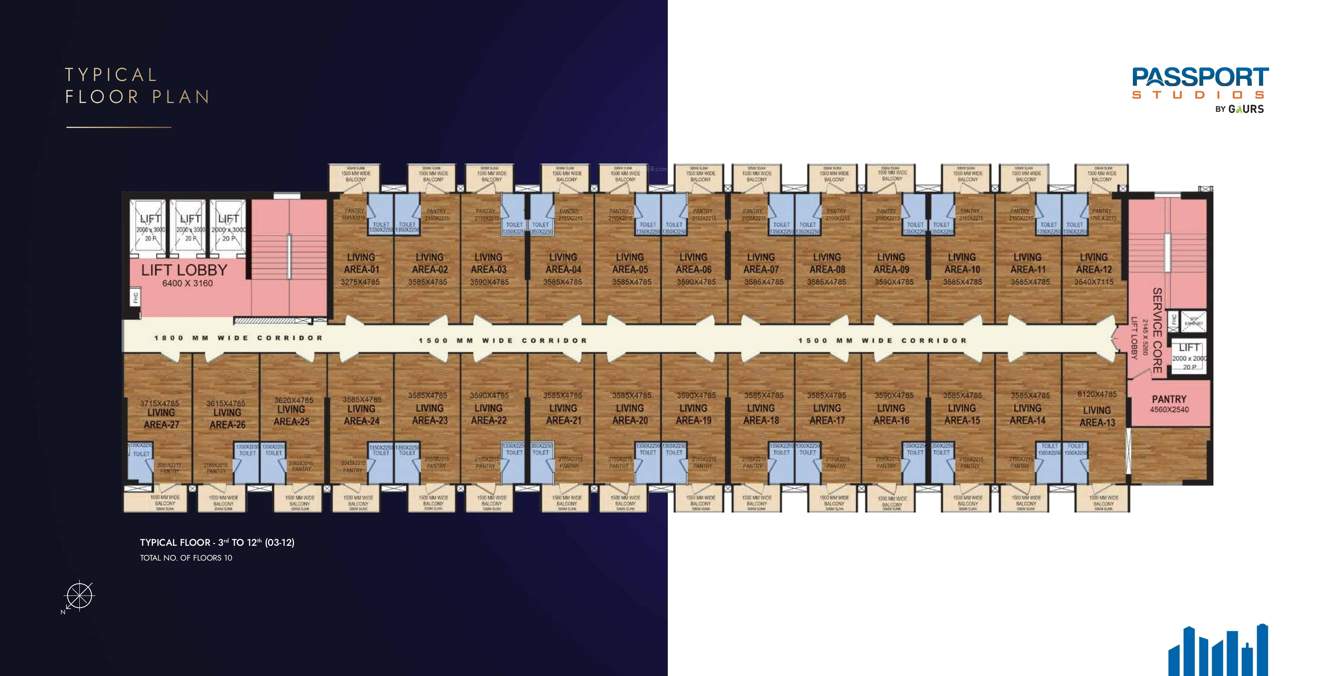 gaur aero mall pocket 1 Gaur Aero Mall Pocket 1 Cluster Plan