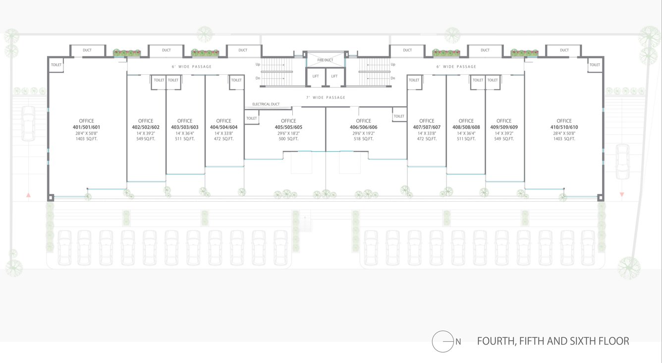  latitude A Cluster Plan From 4th To 6th Floor