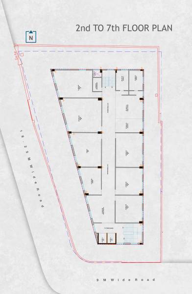 Tower Cluster Plan From 2nd To 7th Floor hr-palacio Tower Cluster Plan From 2nd To 7th Floor