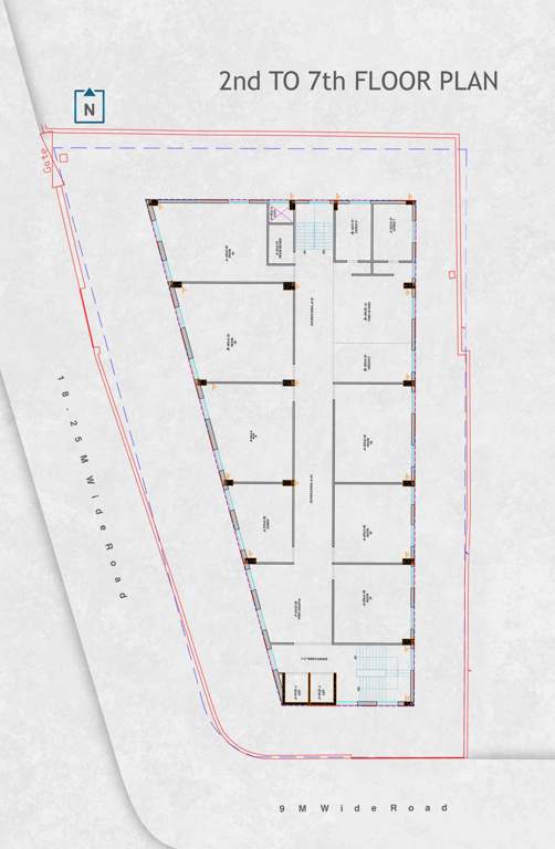  hr palacio Tower Cluster Plan From 2nd To 7th Floor