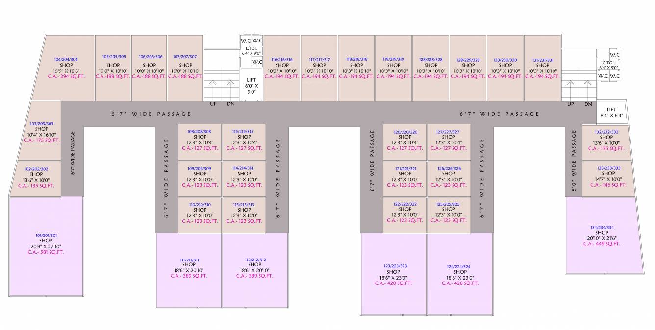  palazzo Palazzo Cluster Plan For Upper Ground Floor
