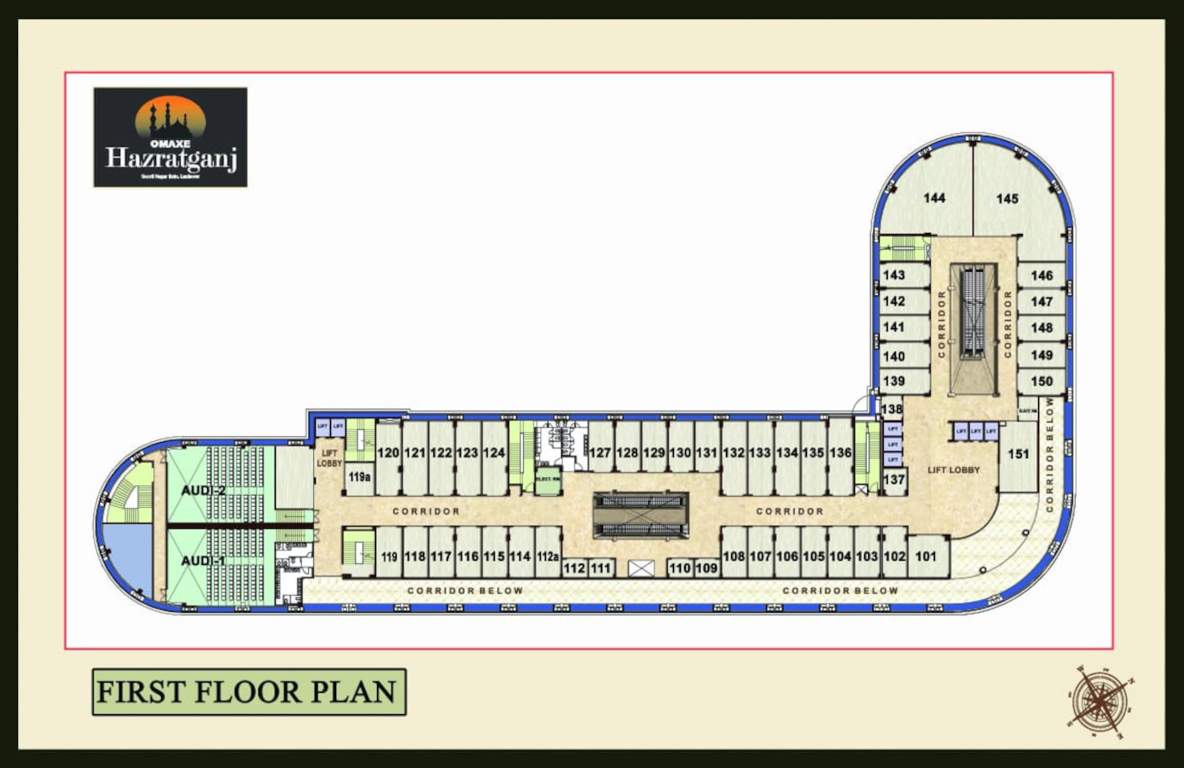  sector shopping 1mini hazratganj omaxe intrigted Sector Shopping 1Mini Hazratganj Omaxe Intrigted Cluster Plan for 1st Floor