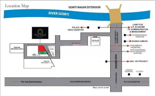  sector-shopping-1mini-hazratganj-omaxe-intrigted Location Plan