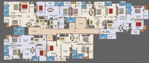 Paradise Sunrise Cluster Plan From 2nd To 4th Floor paradise-sunrise Paradise Sunrise Cluster Plan From 2nd To 4th Floor