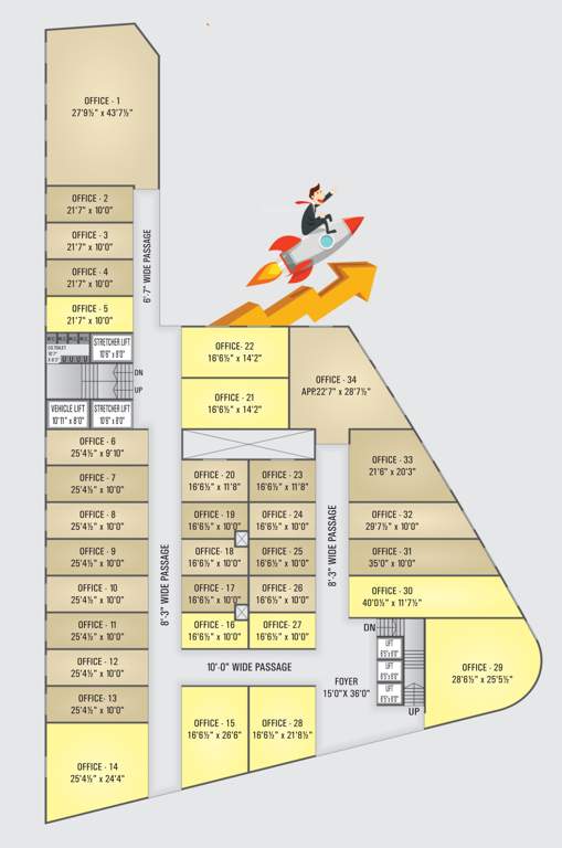 madhuram arcade 2 Madhuram Arcade 2 Cluster Plan From 3rd To 6th Floor