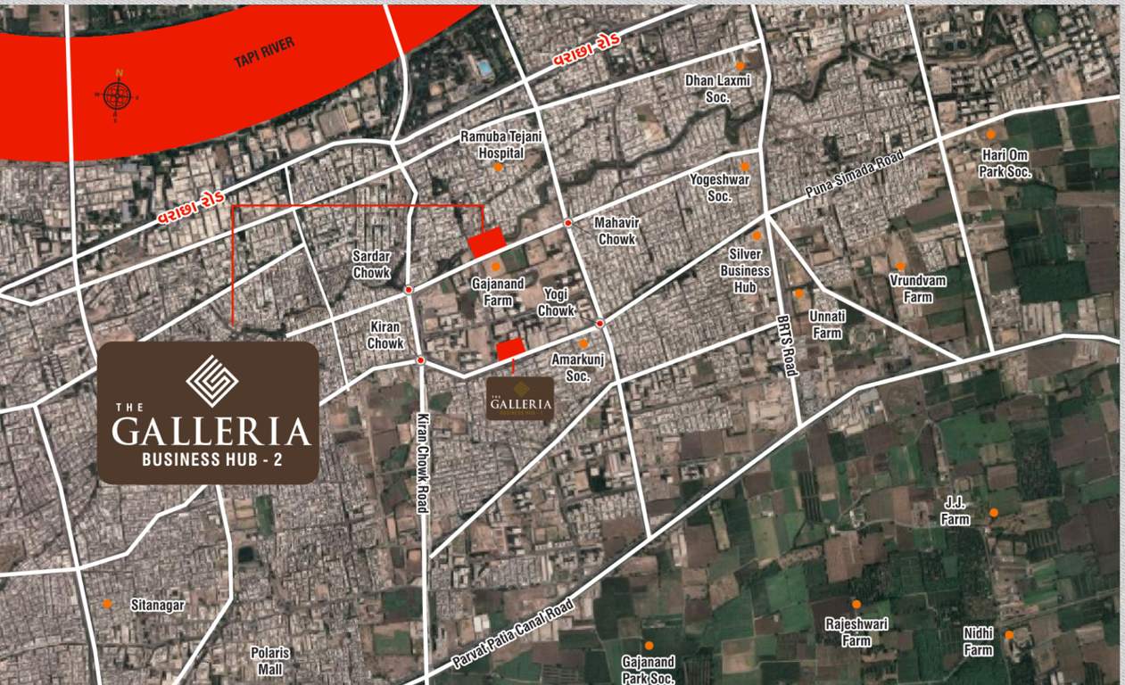the galleria business hub 2 Location Plan