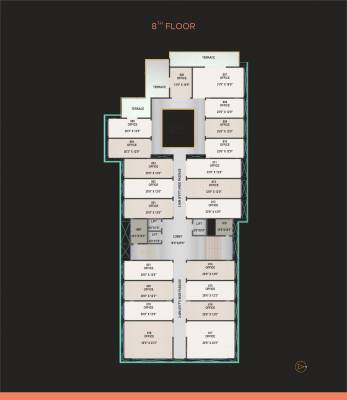  gujral-arcade Gujral Arcade Cluster Plan for 8th Floor