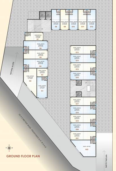  ananta-arcade Ananta Arcade Cluster Plan for ground Floor