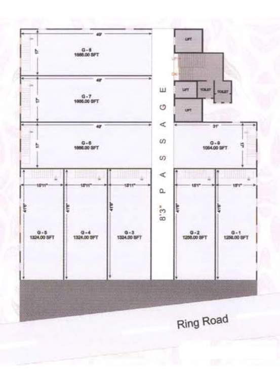  textile market Textile Market Cluster Plan For Ground Floor