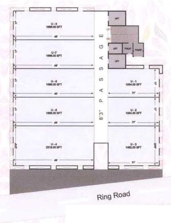  textile market Textile Market Cluster Plan From 1st To 2nd Floor