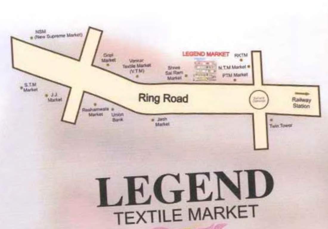  textile market Location Plan