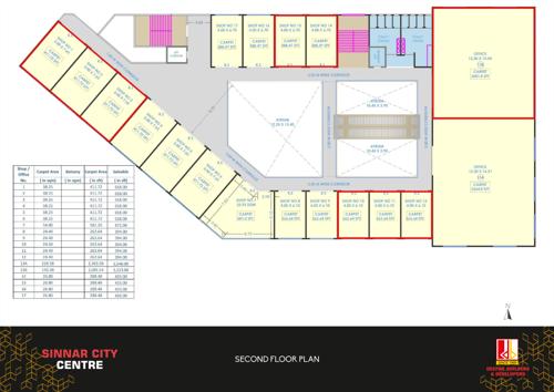  sinnar-city-center Sinnar City Center Cluster Plan for 2nd Floor