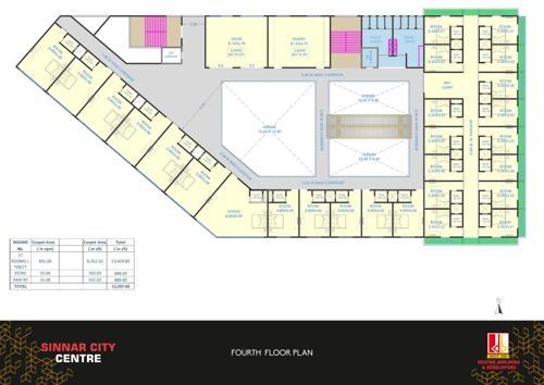  sinnar-city-center Sinnar City Center Cluster Plan for 4th Floor