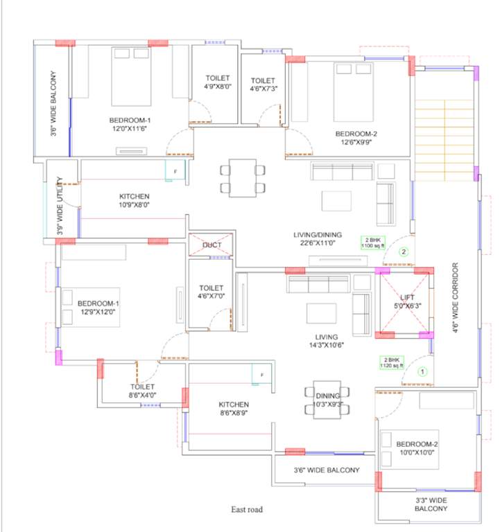  jeya homes Jeya Homes Cluster Plan from 1st to 5th Floor